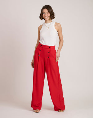 Pantalón Edwina Color Rojo
